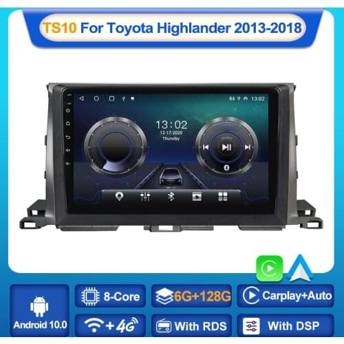 MEKEDE IPS HD Android 10.0 Car GPS Navigation DVD Multimedia Player for Toyota Highlander 2013 - 2018 Stereo Player Carplay AUTO