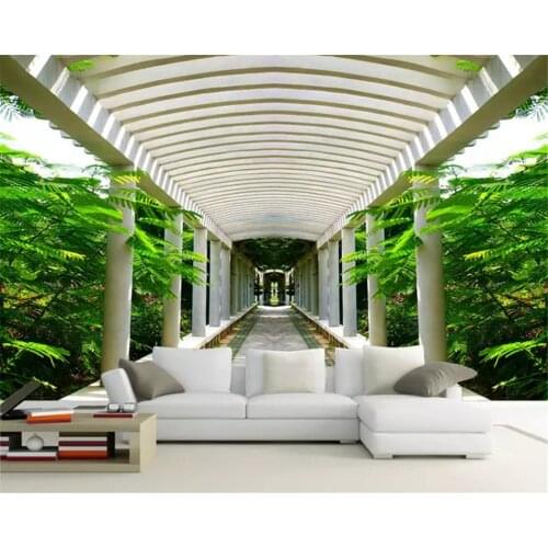 Beibehang Custom classic seidige tapete raum expansion HD stereo landschaft 3D TV hintergrund papel de parede 3d papier peint