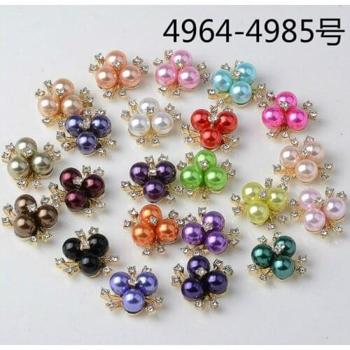 Free Shipping Wholesale 40pcs/lot 20mm Rhinestone Flatback Button For Hair Flower Wedding Invitation DIY Accessories LSRB12204