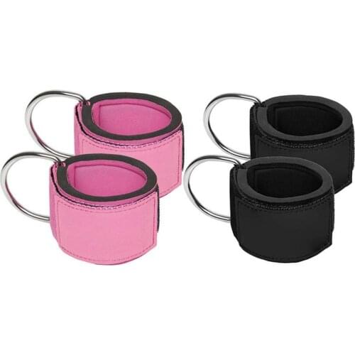 Body Building Construction Resistance Band D-ring Ankle Strap Buckle Gym Multi Thigh Leg Ankle Cuffs Weight Lifting Rope Fitness