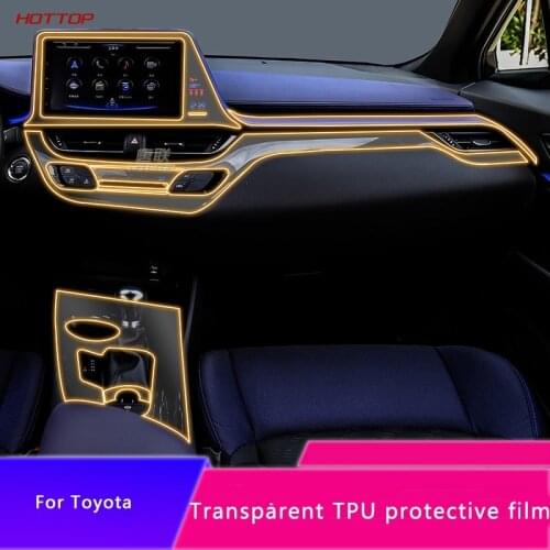For Toyota CHR 2018 2019 2020 2021 Auto Interior Control Screen Beacon TPU Film Protection Decoration