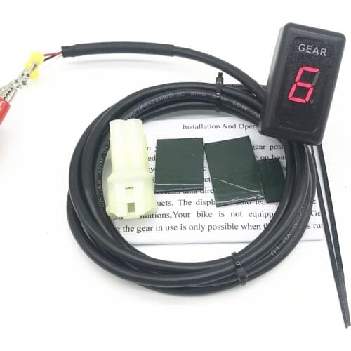Motorbike Gear Indicator Ecu Plug Direct Mount 6 Speed GearS Gauge 1-6 Level Bikes Gear Indicators Meter For Honda Motorcycle
