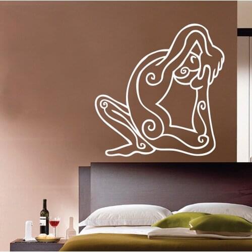 Classic Yoga Action Wall Decal Body Pattern Wall Stickers Vinyl Removable Lotus Pose Art Mural Yoga Studio Interior Decor SYY801