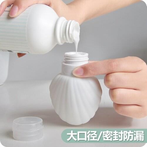 Bathroom Creative Silicone Shampoo Bottle Portable Travel Cosmetics Sub-bottle Manual Push-type Empty Soap Dispenser 3 PCS/Lot