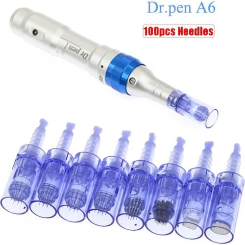 100pcs Micro Needles For Dr.Pen Ultima A6 Derma pen Replacement Cartridges Facail Scar Acne Removal Skin Care Beauty Device