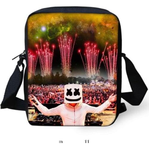 Fashion Marshmello Prints Mini Messenger Bags Women Casual Shoulder Bag For Traveling Toddler Daily Flaps Schoolbag