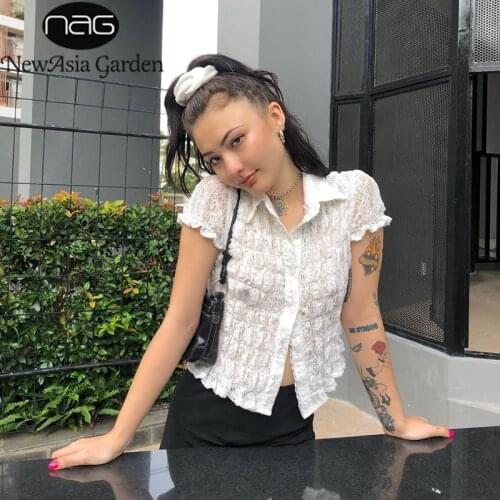 Женские короткие рубашки NewAsia Garden China At AliExpress