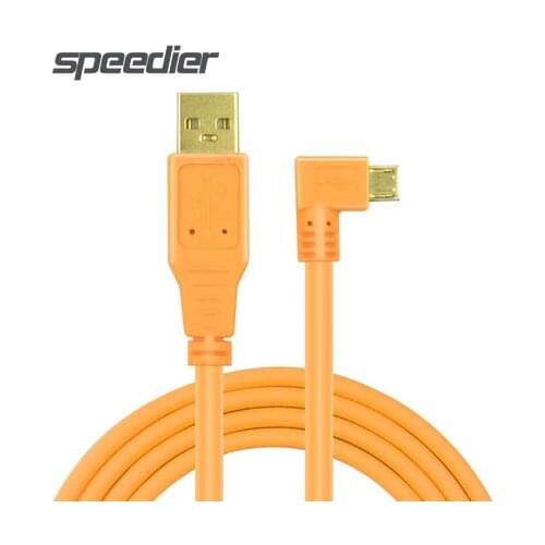 USB 2.0 to Micro-B 5-Pin Cable High-Visibility Orange camera cable A7S2 A7S A7R a7M Miniature SLR on-line camera cable 3m/5m/8m