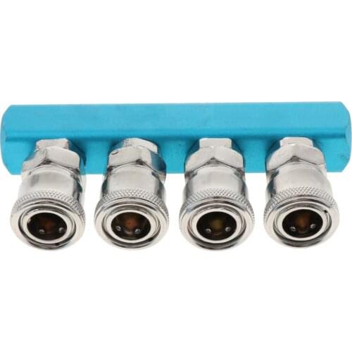 Pneumatic C-type Quick Connector Metal Air Compressor Connector Multi Hose Coupler Quick Fittings Air Compressor Tool SML