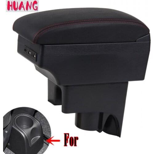 For Nissan LIVINA Geniss armrest box central Store content box with cup holder ashtray USB armrests box Beige gray