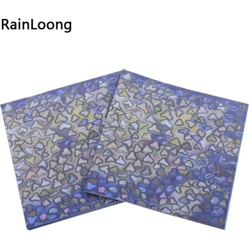 [RainLoong] Printed Flower Paper Napkins Flower For Party Decoration Tissue Decoupage 33*33cm 1 pack (20pcs/pack)
