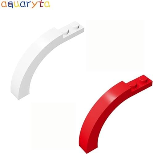 Aquaryta 20pcs Building Blocks Brick Arch 1x6x3 1/3 Curved Top Compatible with 6060 15967 DIY Educationa Particles Toy for Teens