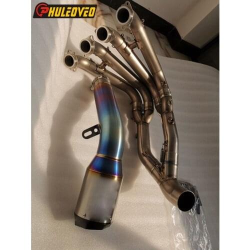 S1000RR 2010-2020 Motorcycle Exhaust System with Exhaust and Front Pipe Titanium Alloy Exhaust Muffler Header Pipe for S1000RR