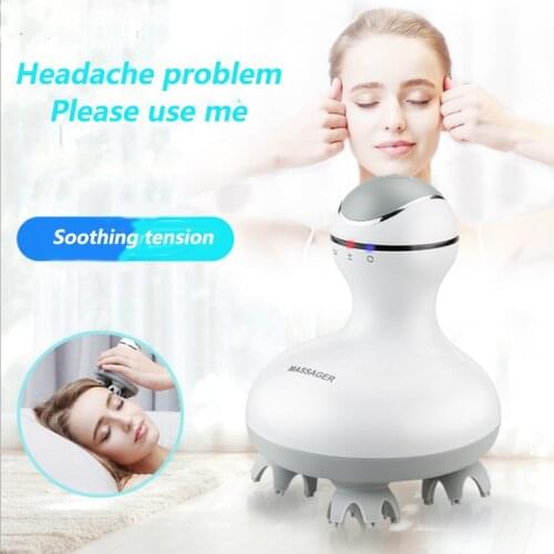 Charging head massager kneading octopus brain scalp massager 3D smart massager waterproof multi-function household body massager