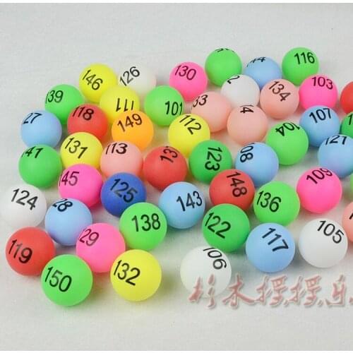 1-50 digital number Lottery ball Shake Ball Table tennis Ball award Winning game ball