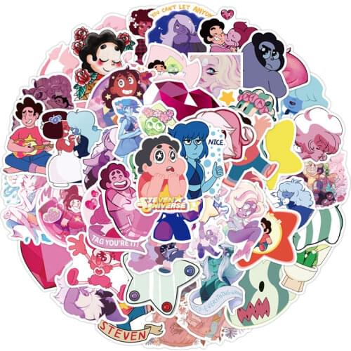 10/30/50pcs/Set Anime Steven Universe Cartoon Stickers For Mobile phone cover Refrigerator Computer Car Motorcycle Notebook Etc