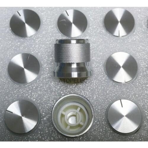20mm*17mm Aluminum DAC CD Amplifier Potentiometer Volume Knob 6mm D-Type Shaft High Quality Black/Silver Color