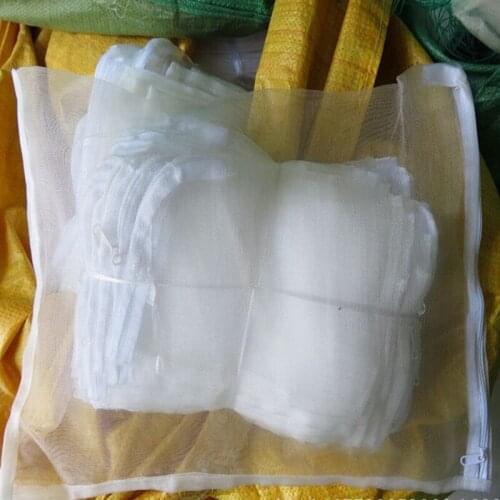 20pcs 40Mesh Anti-insect Nylon Net Bag Vegetable Fruit Protection Bag Pest Control For Fruit Vegetable With Zipper Seal