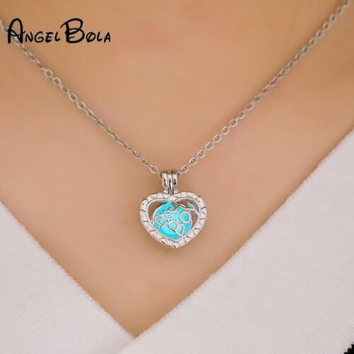 50cm stainless steel chain Heart boy pendant oyster wish necklace fit 6mm luminous beads, pearls and so on diy elements