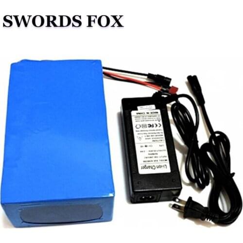SWORDS FOX 48V 20AH Electric Bike Battery Li-ion Lithium Battery Electric motorcycle battery With 3A Charger 30A 50A BMS
