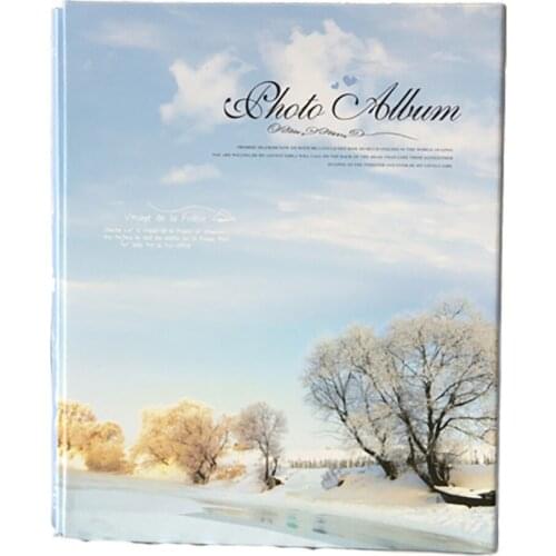 7-Inch 200 Pieces Insert Photo Album 5X7 Creative Scrapbook Album Luxury Instax Album 5R Wedding Photo Albums Stamp Collect Book