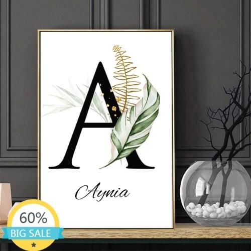 Diamond Painting Full Square Diamond Embroidery Letter Custom Name Alphabet Char Cross Stitch Kits Diamond Mosaic Home Decor