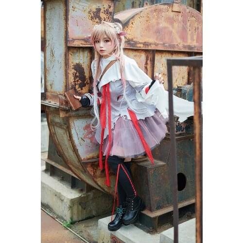Anime Arknights Eyjafjalla Cosplay Costume Little Sheep Dress Women Lovely Halloween Party Dress Christmas Fancy Costumes Outfit