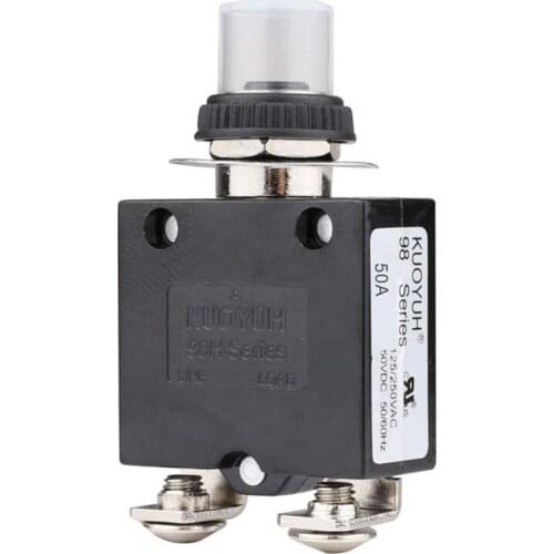 KUOYUH 98 series 50A manual reset thermal overload protector circuit breaker