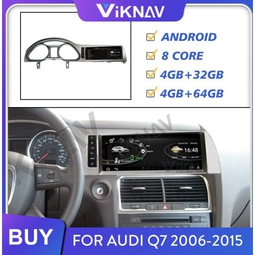 Car multimedia player for Audi Q7 2006-2010 2011 2012 2013 2014 2015 auto radio player GPS navigator horizontal screen