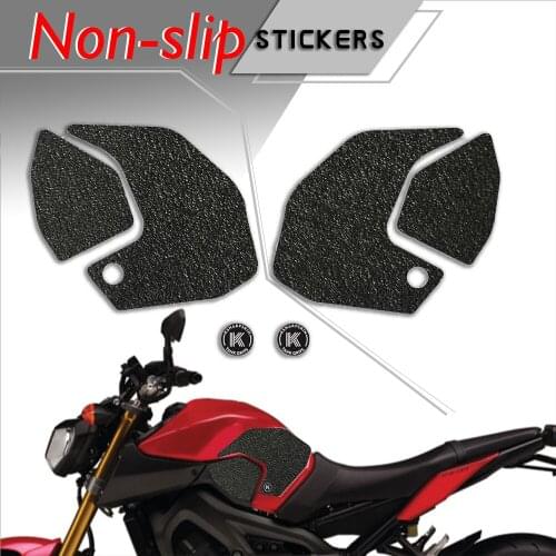 Motorcycle tank grip fuel tank traction pad side knee grip friction protector sticker for YAMAHA 14-17 FZ-09