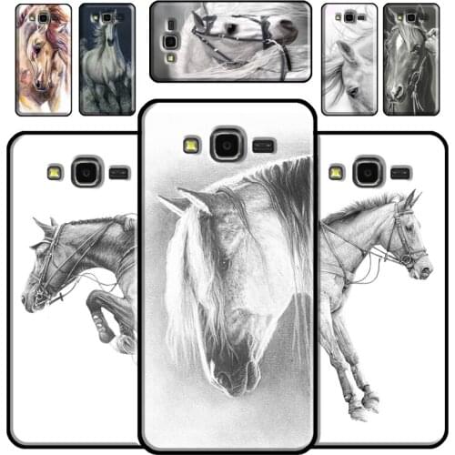 Horse Sketch Case For Samsung Galaxy J1 J3 J5 J7 A3 A5 2016 2017 A8 A6 Plus A7 A9 J4 J6 J8 2018 Coque
