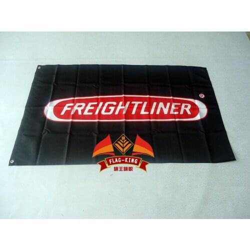 For freightliner racing flag,freightliner racing 90*150CM polyester banner