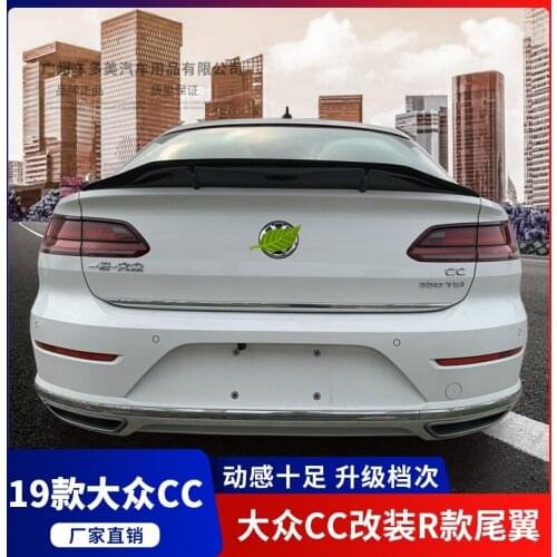 For Volkswagen cc 2019+high quality Carbon Fiber rear boot Wing Spoiler Rear Roof Spoiler Wing Trunk Lip Boot Cover