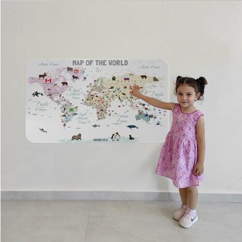 Harita Sepeti White Wall Stickers