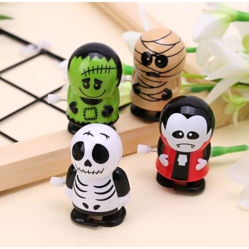 Halloween Clockwork Jumping Ghost Toy Mechanic Educational Game Prank Decoration