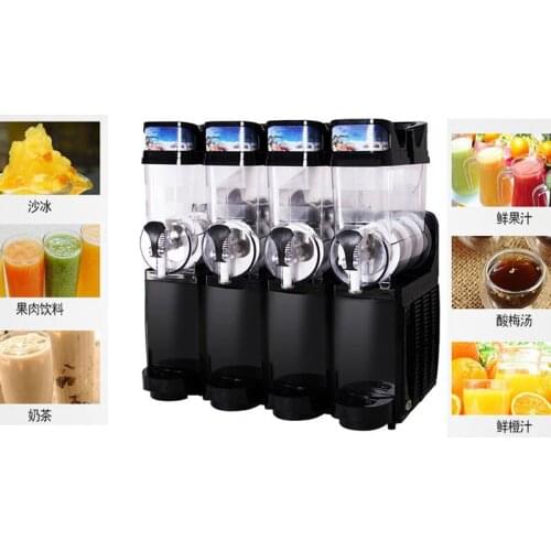 Commercial Four Cylinder Snow Slush Machine High Quality Desktop Beverage Juice Machine