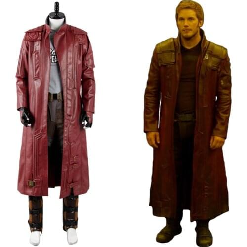 Guardians of the Galaxy 2 cosplay Chris Pratt Starlord jacket/Coat Only Cosplay Costume Halloween Carnival Costume Full Set