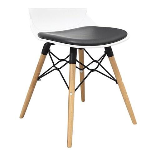 Set of 4 Modern Dining Chair Strong Frame PP Body Modern Design Stainless Steel Bar Stools Kitchen Chair for Dining Room