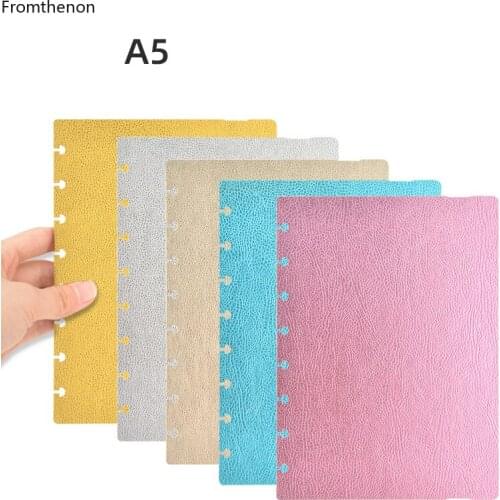 Fromthenon Mushroom Hole Notebook Cover discbound planner accessories A5 Notebook Loose Leaf Diary Cover Discbound Cover