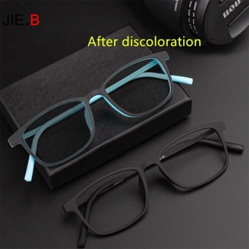 2020 high quality photochromic business myopia smart sunglasses fashion ultralight titanium unisex glasses frame