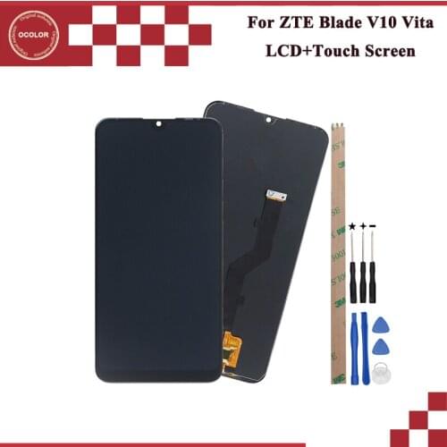Ocolor For ZTE Blade V10 Vita LCD Display and Touch Screen 6.26'' Digitizer For ZTE Blade V10 Vita Screen +Tools And Adhesive