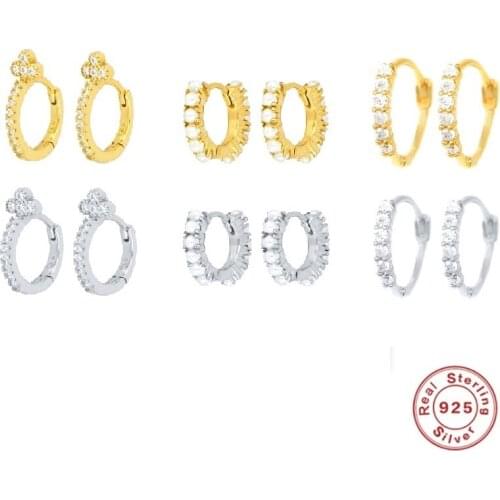 9mm Simple Small Hoops Earrings Skinny Boho Classic Minimal Charming 925 Sterling Silver Earrings Stud Thin Hoops Gift brincos