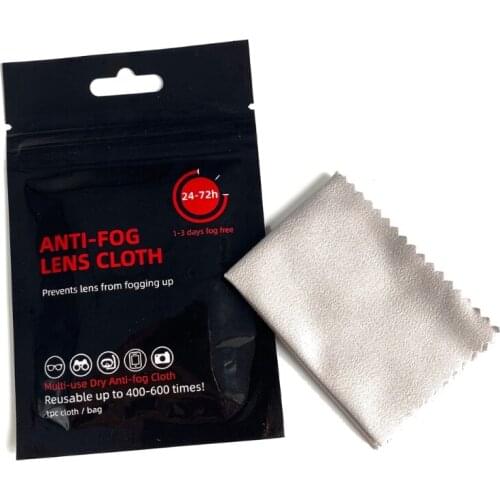 Tech Nano Anti Fog Wipe Treatment Reusable Cloth Pre-moistened Antifog Lens Cloth Defogger Eyeglass Wipe Prevent Fogging