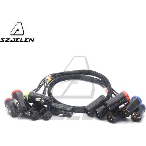 Six in one Low-Profile XLR NEUTRIK 3pin XLR female to 3pin XLR male Audio Line, Use SOMMER SOD-14 audio cable