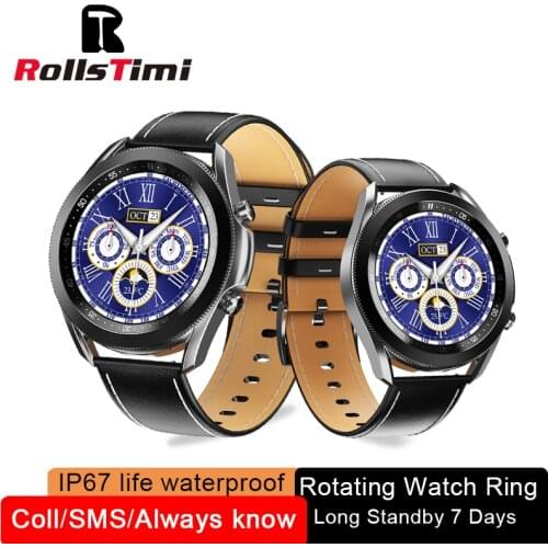 Rollstimi Smart Watch Men Women IP67 Waterproof Bluetooth call Sleep Monitor Fitness Heart Rate Tracker SmartWatch Android IOS