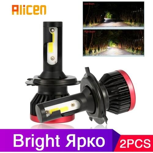 H4 LED Mini Car Headlight Bulbs H7 LED H1 H3 10000LM COB Chips 100W 6500K Cold white light 9005 HB3 9006 HB4 12V H11 fog light