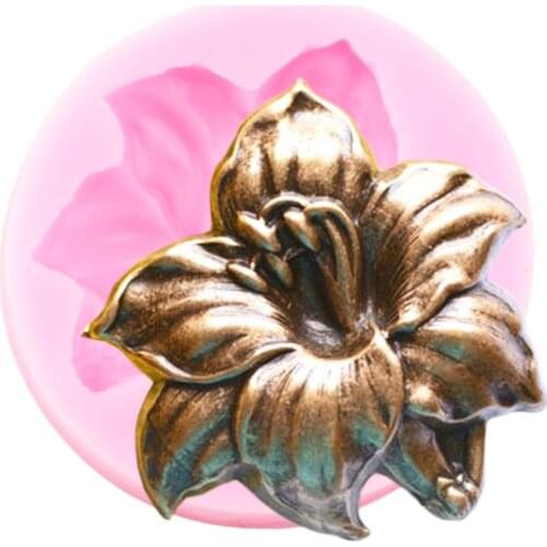 Tropical Theme Flower Silicone Molds Cake Baking Fondant Candy Clay Chocolate Gumpaste Molds Wedding Cupcake Decorating Tools