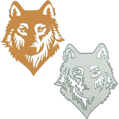 Wolf Face Pattern Metal Cutting Dies Handcraft DIY Diary Book Card Scrapbook Decorating Craft Paper Die Cutter Stencil