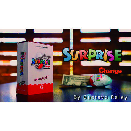 Surprise Change (Gimmicks) by Gustavo R Close up Magic Tricks Illusions Magician Street Magic Props Puzzle Toys Fun