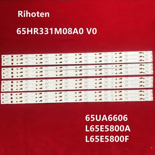 1set=12 pcs/NEW LED backlight bulb strip for 65UA6606 8 L65E5800A L65E5800F 65HR331M08A0 V0 4C-LB650T-HR1